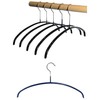 Hagspiel Pack of 10 Clothes Hangers Made of Metal, Non-Slip