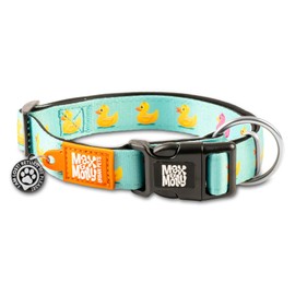 Max & Molly Gotcha! Dog Collar with Smart ID, Padded Neoprene Collar with Design for Small Dogs, Waterproof, Comfortable, Adjustable, Ducklings, S