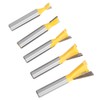 5 Pcs Woodworking Dovetail Router Bit Dovetail End Milling Cutter