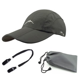 D&W Foldable Hat, Cap, Outdoor, Climbing, Fishing, Sports, Breathable, Waterproof, Unisex, Unisex, gray