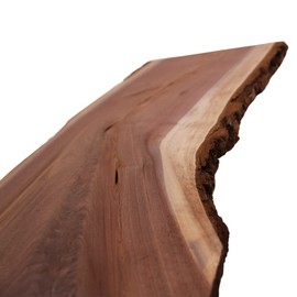 Barrington Hardwoods Live Edge Walnut Slab (1" Thick x 10"-17" Wide x 18" Long). Perfect for Cutting Boards, Cheese Boards, Charcuterie Boards, and Many DIY Projects