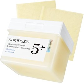NUMBUZIN No.5 Almohadillas Faciales con Vitamina y Niacinamida - Pads Concentrados con Glutatión, Vitamina C y E - Exfoliación Suave, Iluminador y Antioxidante para Piel Radiante - 180 ml 70 Pads