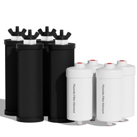 Purewell 8-Stage PF-3&FL-2 Purification Elements Set, Replacement Filters for ProOne® and Berkey® Filters, ProOne® Big+ or Berkey® Big+ Water Filter System and Purewell System (8 Pack, K Series)