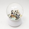 3 cute mini snow globes winter and Christmas, silver grey