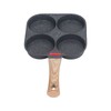 Egg Frying Pan Heat Sensitive Silicone Aluminium Pancake Frying Pan
