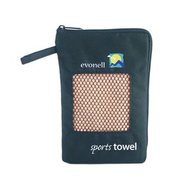 Evonell Microfibre Towels Various Sizes and Colours Ultra Light Extremely Absorbent Sports Towel Travel Towel Bath Towel Outdoor Towel Beige 30 x 120 cm