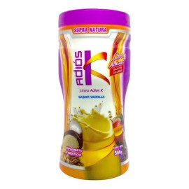 Adios K Malteada Sabor Vainilla 500 G Supra Natura                                                                                                    