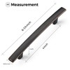 Ravinte 25 Pack 4 Inch Oil-Rubbed Bronze Curved Cabinet Handles