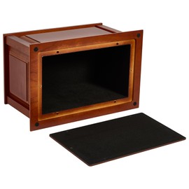 WEVOIRD Handcrafted Extra Large Wooden Funeral Cremation Urn Box for Adult Human Ashes up to 320lbs