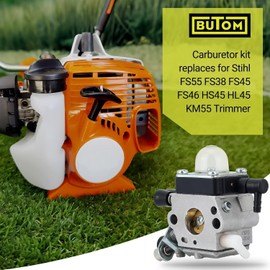 HS45 Carburetor for Stihl FS55R FS45 FS38 FS46 FS55RC Hedge Trimmer | Fits FS 38 FS55 FS 45 HL45 FS46C KM55 FS45C FS55C Weed Eater,Replace C1Q-S97 C1Q-S186