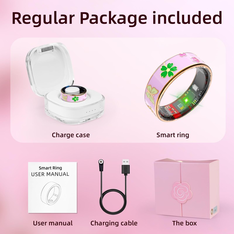 Govllfoz Smart Rings, Ceramic Ring, Enamel Rings, for Women and