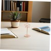 Operitacx 10pcs Rose Gold Shape Table Number Holders Place Card