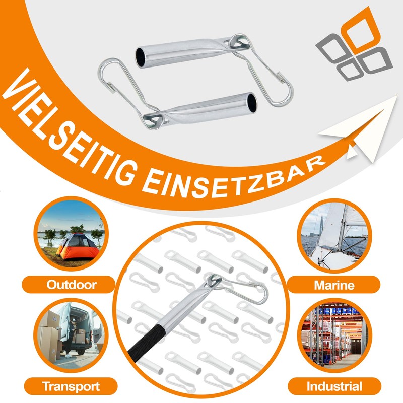 Dreamprint 10 x Rope End Closure with Simplex Hook Galvanised