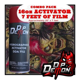 Dip Ape 16oz hydrographic film / activator Metallic Bride of Zombie hydro dip wizard