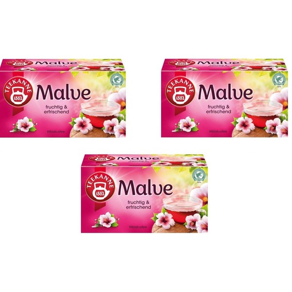 3x Teekanne Malve (each box 20 tea bags)