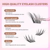 Lash Clusters 60PCS Natural Eyelash Clusters C Curl Wispy DIY