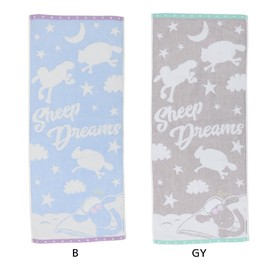 Shaun the Sheep [Face Towel] Long Towel Kumonoue BLUE [GY]