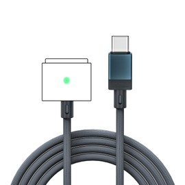 PonJel 140W USB-C to Magnetic 3 Charging Cable for MacBook Air (15-inch, M2, 2023), Air (13-inch, M2, 2022), Pro (14-inch, 2023), Pro (14-inch, 2021), Pro (16-inch, 2023), Pro (16-inch, 2021)