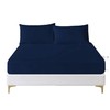 Funky Gadgets Deep Fitted Sheet King Size Navy 100% Egyptian