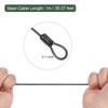 YOKIVE 1 Set 4 Digit Combination Lock with Security Cables,