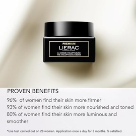 Lierac The Voluptuous Face Cream – Crema hidratante facial minimizadora de arrugas para mujer – 1.7 fl oz (recarga ecológica)