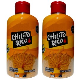 Paquete Chilito Rico Mango - Chile en polvo sabor mango - 140 g c/u - 2 botellines