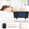Projection Alarm Clock 8 Inch LED Curved Screen FM Radio