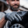 Mercator GoGrip Nitrile Gloves, Black, Disposable Gloves, Powder-Free Disposable Gloves,