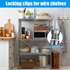 Wire Shelf Clips, 60Pcs 1inch Shelves Lock Clips for Shelf