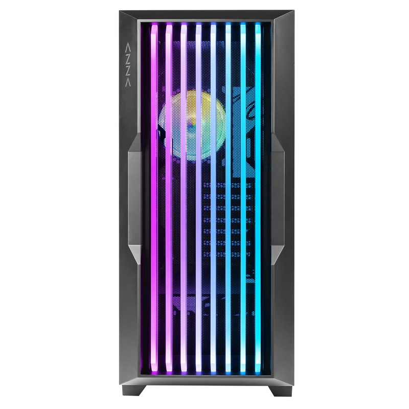 AZZA CSAZ-520BG Guardian/Gaming/ATX Mid-Tower/Computer Case/Tempered Glass Panel