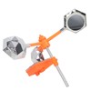 White Solar Sound Light Bird Repeller 360° Rotating Solar Bird