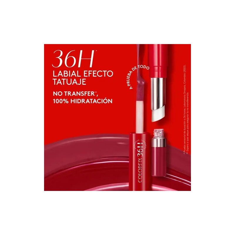 Ésika - Labial Colorfix 36 Hr Duo Tattoo De Larga