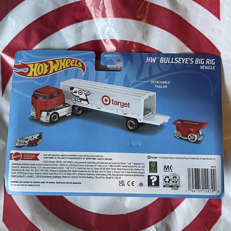 Hot Wheels Target Bullseye’s Big Rig Truck Vehicle - Target