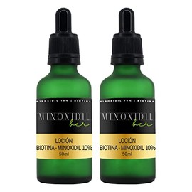 Tratamiento para cabello y barba unisex 10% con Biotina 2 frascos