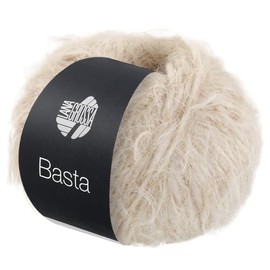 LANA GROSSA Basta Yarn in Fake Fur Look, Loosely Twisted from Fringe Effect and Merino Fibres, Hand Knitting Yarn Made of 50% Virgin Wool (Merino) and 50% Polyamide, 50 g Wool for Knitting and