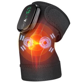 Knee Massager with Heat and Vibration Knee Heating Pad Heated Knee Brace Wrap