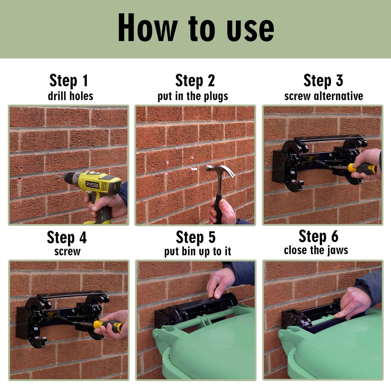 Wheelie Bin Buddy Storm Lock Secure Bin Clamp