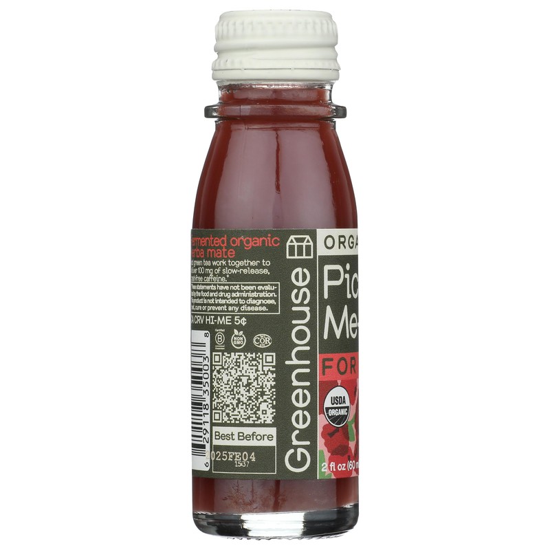 Greenhouse Organic Pick Me Up Shot, 2 FZ
