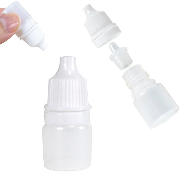 Jarvials 20 Pack 3ml Squeezable Dropper Bottles, Plastic Squeezable Eye