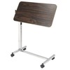 Drive Medical Tilt-Top Overbed Table with Wheels, Walnut