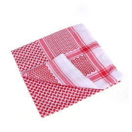 VALICLUD Arabic Men's Blankets Scarves Scarf Middle East Keffiyeh Arabia Headscarf Saudi Headwear Scarves, red