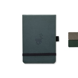 Dingbats* - Wildlife Squared Reporter A6 Notebook -PU Leather Hardcover Pocket Journal for Work, Travel -Pocket, Elastic Closure, Pen Holder, Bookmark
