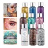 Mafab 3 Pzs Body Glitter Maquillaje Cabello Cuerpo Brillos Colores