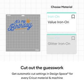 Cricut® Value Iron-On, White (12 in x 20 ft)- HTV Heat Transfer Vinyl