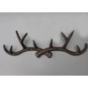 KiaoTime l Vintage Rustic Cast Iron Deer Antlers Wall Hat