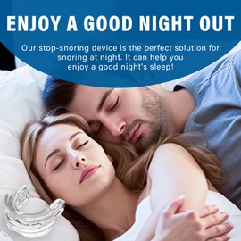 Anti Snoring Devices, Anti Snoring Mouthpiece for Men and Women, Effective in Solving Snoring Problems and Improve Sleep Quality
