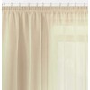 Megachest gathering tape voile curtain(champagne, W 56" x L 90"