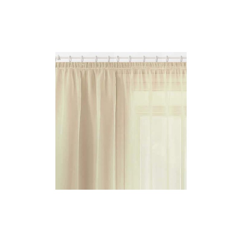 Megachest gathering tape voile curtain(champagne, W 56" x L 90"