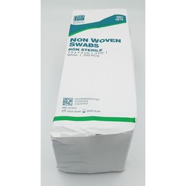 MediSale Non Woven Swabs 1915 Non-Sterile 4 Ply 7.5cm x 7.5cm Pack of 200 - REF: PM1915