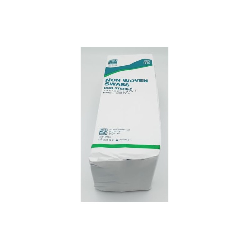 MediSale Non Woven Swabs 1915 Non-Sterile 4 Ply 7.5cm x